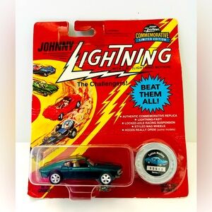 Johnny Lightning Green #513 1969 Custom Ford Mustang NEW!